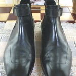 HUGO BOSS Black Leather Ankle Boots Shoes Size 7.5 D