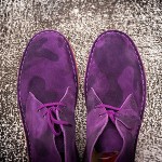 Clarks Desert Boot  Purple Camo Suede 26066302 11M