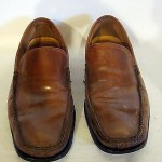 COLE HAAN Mens Slip-On LOAFERS Brown Leather Casual Used Shoes Size 9