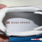 Hugo Boss Orange Mens 9.5 White Tennis shoes Sneakers Seamon 50223677 Pre-owned