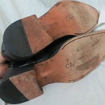 COLE HAAN NIKEAIR MENS BLACK LEATHER COWBOY STYLE BOOTS, 9.5M