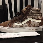 Vans Syndicate Defcon Sk8 hi Notch back size 10  camo Supreme LX Vault pcl lee