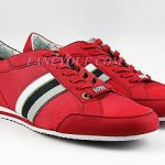 HUGO BOSS GREEN LABEL RED SHOES SNEAKERS NYLON NEW SIZE 11 44 (EU)