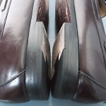 Cole Haan, Burgundy Patent Leather Kiltie Tassel Loafers. SZ 10.5 EEE
