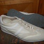 HUGO BOSS Beige Leather/Suede Tie Up Sneakers..Size 42/9..L@@K!