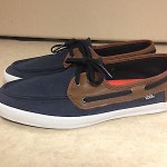 VANS Boat Shoes Leather and Canvas Sz 10.5