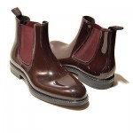 Hugo Boss ITALY Brown Ankle Rain Dress Boots Mens 9 42 Casual Patent Tuxedo 9.5