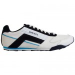 Diesel Mens Step Gear White Blue Casual Lace Up Sneakers Shoes