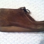 clarks wallabees Mens 12 Brown Leather