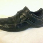Cole Haan Black Moccasins Velcro Strap  Vibram Sole Driving Shoe Size 8.5 M