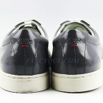 HUGO BOSS RED LABEL FUTTIO GRAY SHOES SNEAKERS PATENT LEATHER NEW SZ 10 43
