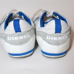 DIESEL Mens GUNNER WHITE BLUE Lace-up Casual Walking Sneakers Shoes Kicks SZ 8