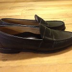 COLE HAAN MENS BLACK SLIP ON LOAFERS DRESS SHOES SIZE 10 D