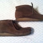 clarks wallabees Mens 12 Brown Leather