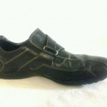 Cole Haan Black Moccasins Velcro Strap  Vibram Sole Driving Shoe Size 8.5 M