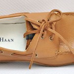 New Cole Haan Men’s Nike Air Moc Toe Leather Oxford Boat Shoe ~Camel/Brown *11