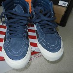 VANS WTAPS NAVY SK8 HI OG LX SIZE 9 US PRE OWNED BOX RECEIPT EXCELLENT COND