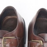 COLE HAAN Country Brown Leather Monk Strap Cap Toe Shoes – Men’s 10 D