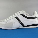 Hugo Boss Orange Mens 9.5 White Tennis shoes Sneakers Seamon 50223677 Pre-owned