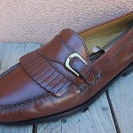 Cole Haan Mens Casual Dress Shoes Size 9.5D Brown Leather Slip On Buckle Loafer