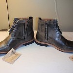 Timberland Mens Ankle Boots #3300 Ek City 6″ Zip Slush Grey Leather SIZE 9