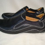 COLE HAAN NIKE AIR G-SERIES MENS BLACK LEATHER LOAFERS SIZE 9 M