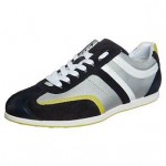 NIB HUGO BOSS ORANGE MENS CASUAL SILVANS FASHION SNEAKERS SHOES BLUE 11 $150