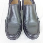 Cole Haan Black Leather Slip Ons Loafers Dress Shoes Nike Air Mens 8.5 Comfort
