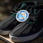 Vans Men California Chukka Del Pato Flannel Shoes Duck boot Black Green
