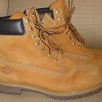 Timberland size 12 mens brown leather boots