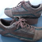 Diesel, Brown Green Suede Leather Fashion Sneakers. Sz. 9.5 M