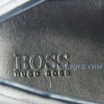 HUGO BOSS BLACK LABEL NAVY BLUE DRIVING SHOES DRIVIO 100% LEATHER NEW SZ 9 42