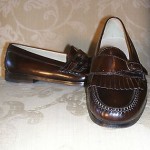 Cole Haan Mens Shoes 8D LEATHER DRESS LOAFERS Oxblood Burgundy SLIP ON Buckle