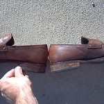 Hugo Boss Mens Shoes Brown Leather Loafer Slip On sz 10 US Made in Italy EUC