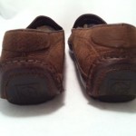 COLE HAAN Mens Slip On Driving Moccassin Loafer Shoe Brown Leather Nubuck Sz 13M