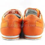 HUGO BOSS GREEN LABEL ORANGE SHOES SNEAKERS NYLON NEW SIZE 11 44 (EU)