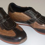 Cole Haan Nike Air Mens Size 8 Leather Casual Sneakers Brown & Caramel Shoes