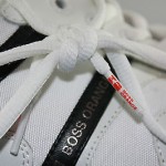 Hugo Boss Orange Mens 9.5 White Tennis shoes Sneakers Seamon 50223677 Pre-owned