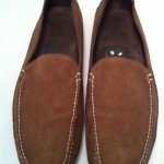 COLE HAAN Mens Slip On Driving Moccassin Loafer Shoe Brown Leather Nubuck Sz 13M