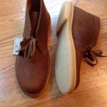CLARKS MENS DESERT BEESWAX LEATHER BOOTS size 10 US New