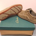 Men’s Clarks Killick Shoes Taupe Suede Leather Size 11.5 – NEW IN BOX
