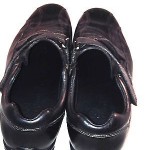 Mens Shoes Cole Haan 9.5 M Black Leather Vibram Loafers Rubber CASUAL C04519