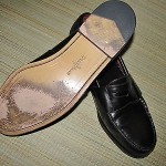 COLE HAAN City LOAFERS Shoes Size 11 1/2 Leather BURGUNDY Penny 11.5