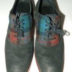 Cole Haan Nike Air Colton Saddle Shoes Black Plaid Size 10 Mens