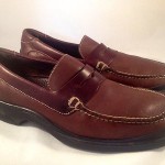 Cole Haan Nike Air Shoes Brown Leather Loafers Slip On Mens Size 9 M C03133