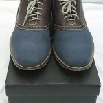 Cole Haan Air Colton Saddle | Brown Leather, Navy Canvas, Nike Air, sz 12, w/box