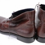 Cole Haan C10867 Nike Air 11.5 Mahogany brown leather Ankle Cap Toe boot shoe