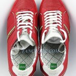 HUGO BOSS GREEN LABEL STREAMETAL RED SHOES SNEAKERS LEATHER & NYLON NEW SZ 11 44