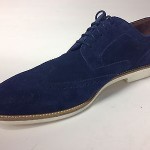 New HUGO BOSS Cortios Navy Casual Wingtip Oxford Lace-Up Dress Shoes $275