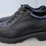 COLE HAAN //  Rugged Aggressive Tread // Black leather shoes // US 10.5